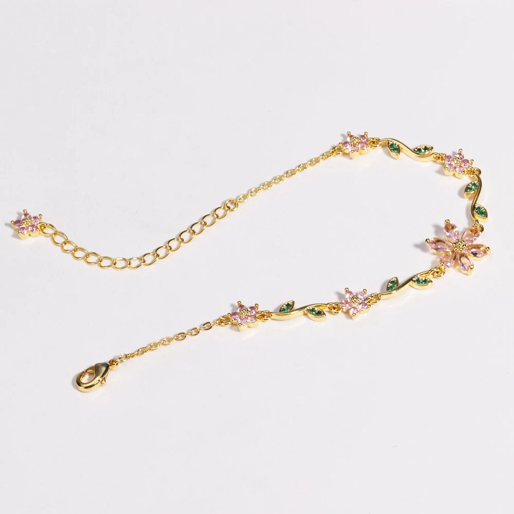 Blossom Vine Gold/Silver Floral Bracelet