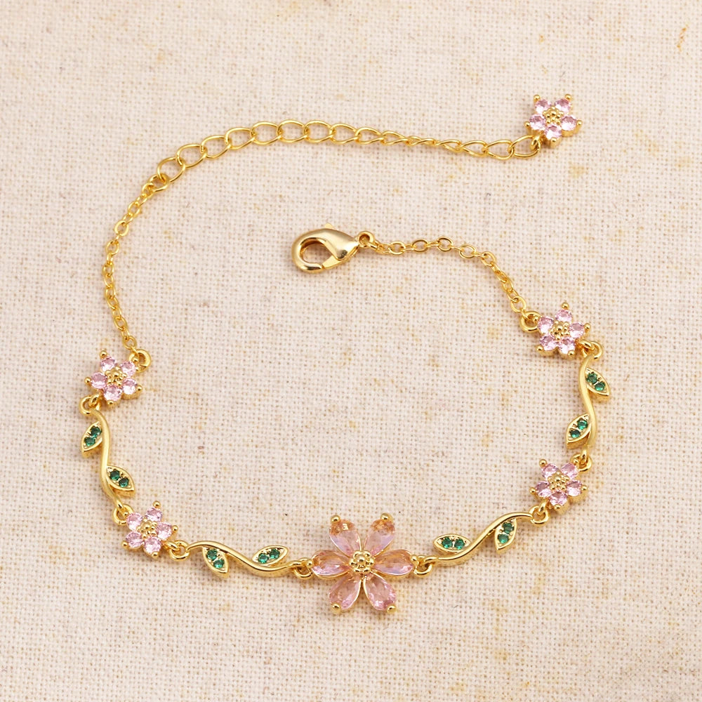 Blossom Vine Gold/Silver Floral Bracelet